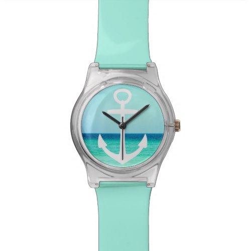 Nautical Anchor Turquoise Ocean Watch