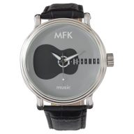 superstylish custom acoustic guitar wrist watch