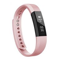Fitness Tracker, LOLG Smart Band Activity Health Tracker with Waterproof Touch Screen for Step Distance Calories track, Sleep monitor, pedometer and more,Black/Purple (PINK)