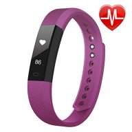 Fitness Tracker, LETSCOM Fitness Tracker Watch with Heart Rate Monitor, Slim Touch Screen and Wristbands, Wearable Waterproof Activity Tracker Pedometer for Android and Ios