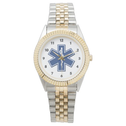 An EMS Star of Life Wrist Watch