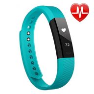 Fitness Tracker, Lintelek Heart Rate Smart Wristband, Sleep Monitor, Steps/ Calorie and Distance Counter Pedometer for Android or IOS Phone