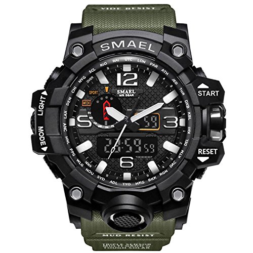Siniya Men Sports Watch Multi function Military Watch Date Quartz Stopwatch Masculino Analog LED Digital Wristwatches