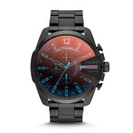 Diesel Men’s DZ4318 Mega Chief Black Ip  Watch