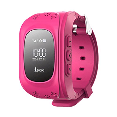 Smart Watch GPS Tracker Watch Anti Lost SOS Smart Mobile Phone Wristband for Kid Red