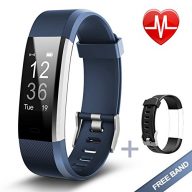 Fitness Tracker, Lintelek Heart Rate Monitor Activity Tracker with Connected GPS Tracker, Step Counter, Sleep Monitor, IP67 Waterproof Bluetooth Pedometer for Android and iOS Smartphone