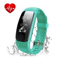 Fitness Tracker with Heart Rate Monitor, Runme Activity Tracker Smart Watch with Sleep Monitor, IP67 Water Resistant Walking Pedometer Band with Call/SMS Remind for iOS/Android Smartphone (Green)