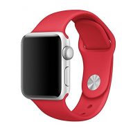 Zyra Sport Band for Apple Watch 38mm M/L, Soft Silicone Strap Replacement iWatch Bands for Apple Watch Sport, Series 2, Series 1 Red