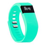 Fitness Tracker,Teslasz Bluetooth 4.0 Sleep Monitor Calorie Counter Pedometer Sport Activity Tracker for Android and IOS Smart Phone (Mint Green)