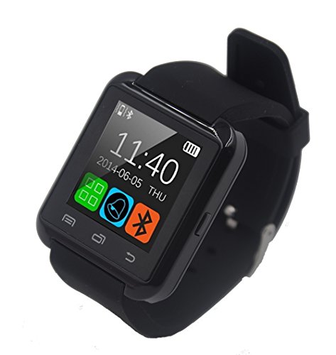 FunnTech Smart Watch with Bluetooth Pedometer Sleep Monitor Activity Tracker Fitness Tracker (Black)
