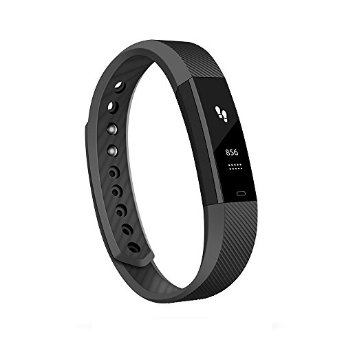 Antimi Fitness Tracker,SmartWatch with Sleep Monitor Bluetooth Smart watch Wristband Bracelet Sport Pedometer Activity Tracker with Alarm Calorie Counter Tracker for Android IOS Smart Phone (Black)