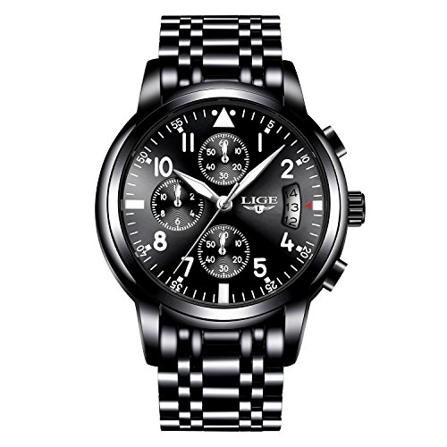 Men Business Watch Chronograph Clock Brand Luxury Fashion Casual Sport Waterproof Quartz Wristwatch
