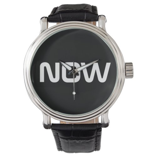 Now Classy Elegant Black Wrist Watch