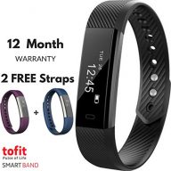 Fitness tracker tofit with 12 Prime functions Intelligent Sensors Activity Tracker Fitness Watch Smart Bracelet Band Step tracker Sleep tracker Waterproof watch for IOS & Android