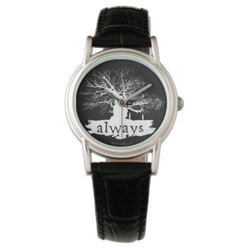 Harry Potter Spell | Always Quote Silhouette Wristwatch