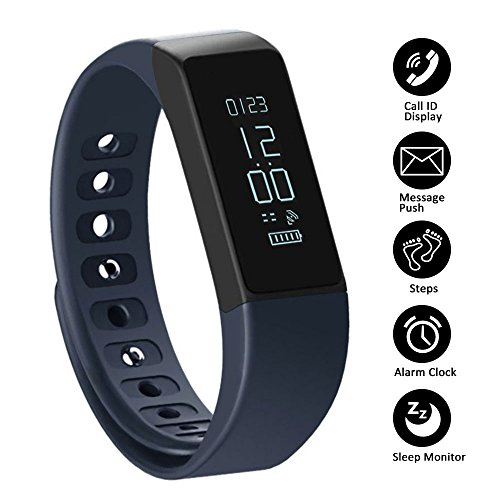 Fitness Tracker Pedometer SHONCO I5 Plus Waterproof Bluetooth Activity Tracker Smart Sports Band Bracelet Wristband with Touch Screen Calories Counter Health Sleep Monitor for iPhone Android Phones