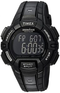Timex Men’s T5K793 Ironman Rugged 30 Full-Size Blackout Resin Strap Watch
