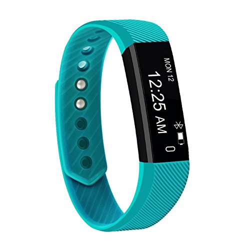 Fitness Tracker,FIT-FIRE Super-thin Activity Tracker Wearable Smart Bracelet (Teal)