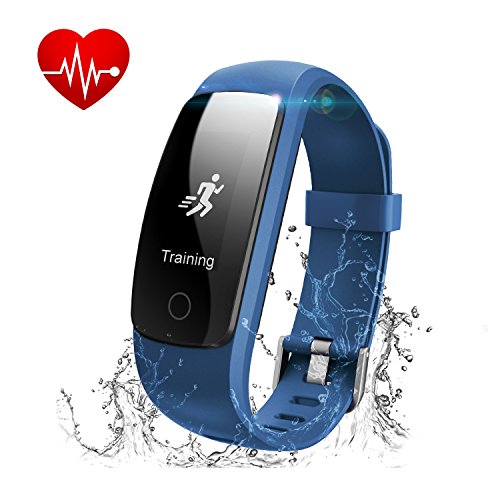 Fitness Tracker with Heart Rate Monitor, Runme Activity Tracker Smart Watch with Sleep Monitor, IP67 Water Resistant Walking Pedometer Band with Call/SMS Remind for iOS/Android Smartphone