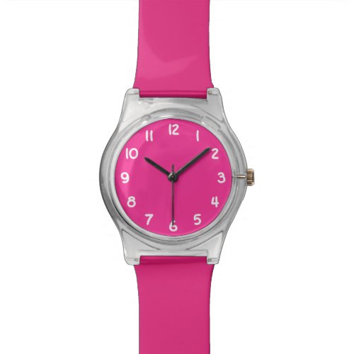 Create Your Own Bright Pink Wrist Watch