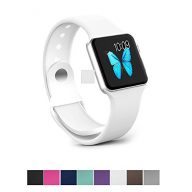 Apple Watch Band – e6Hope Soft Silicone Replacement iWatch Strap for Apple Watch Series 1,Series 2 (White, 38mm – S/M)