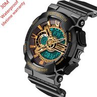 EVTCO Men’s Digital Sports Watch Military Watches LED Quartz Digital Watch Waterproof Stopwatch Watch