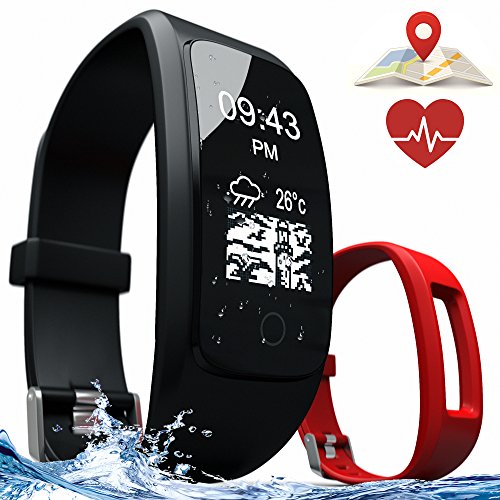 Fitness Tracker – Smart Bracelet with Activity Tracker, GPS Tracker, Heart Rate and Sleep Monitor, Calories and Steps Counter – Smart Wristband for iOS and Android