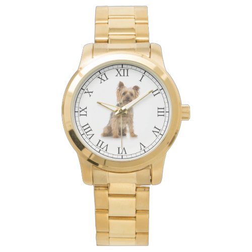 Add Your Pet's Photo Cute Dog Portrait Wristwatch