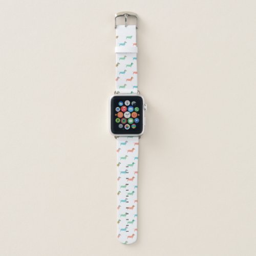 Colorful Dachshund Apple Watch Band
