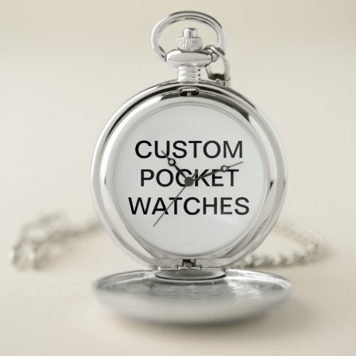 Custom Personalized Pocket Watch Blank Template
