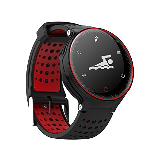 Men’s and women’s Smart sports watch,50m waterproof Chronograph stopwatch Bluetooth Heart rate monitor Alarm clock Date Pedometer Multifunction Digital watches Round screen Student hand ring-C