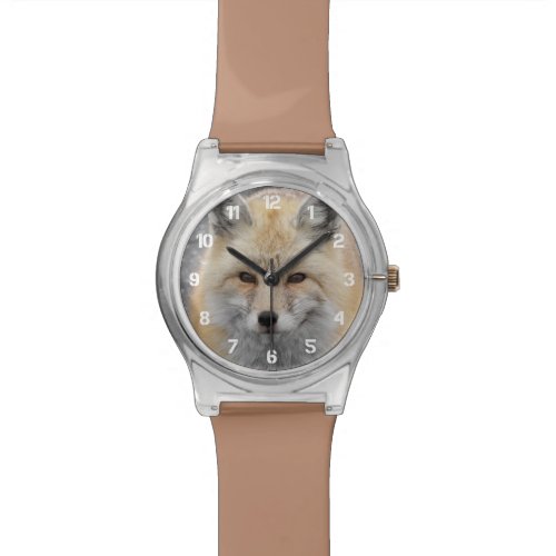 Red Fox Photo Wristwatch