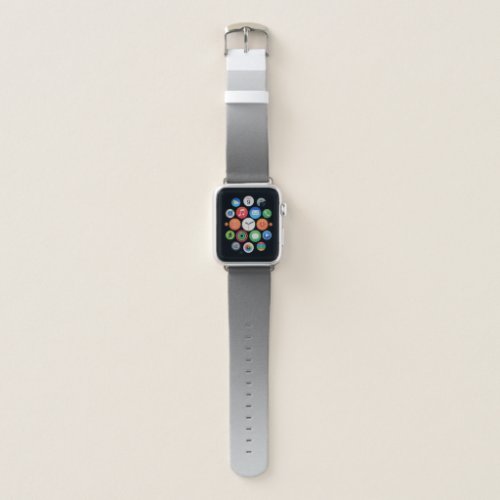 Elegant Gradient Silver Grey Apple Watch Band