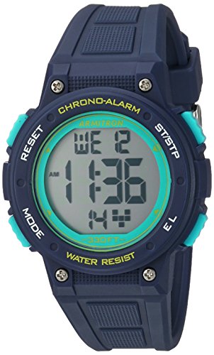 Armitron Sport Women’s 45/7086NVY Digital Chronograph Navy Blue Resin Strap Watch