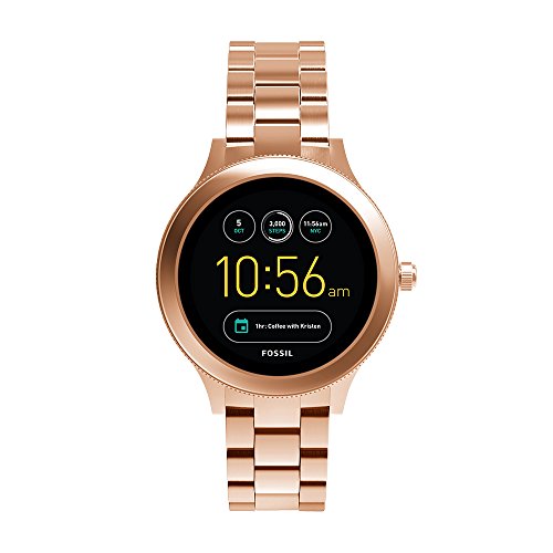 Fossil Q Women’s Gen 3 Venture Stainless Steel Smartwatch, Color: Rose Gold-Tone (Model: FTW6000)