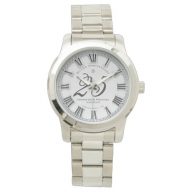 Custom 25 Years Silver Wedding Anniversary Watch