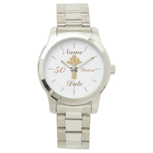 Priest Golden Jubilee 50th Personalized Watch