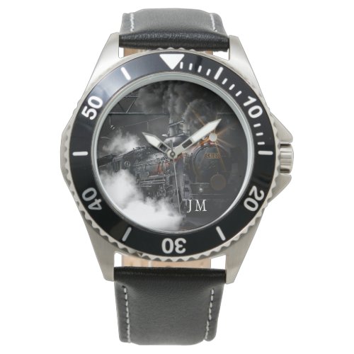 Personalized Steam Train Locomotive Watch