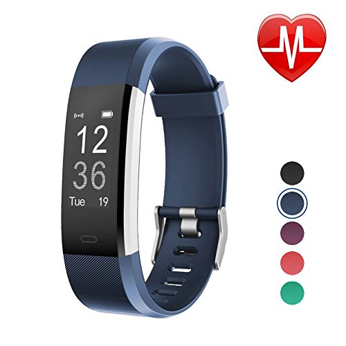 LETSCOM Fitness Tracker HR, Activity Tracker Watch with Heart Rate Monitor, Waterproof Smart Bracelet with Step Counter, Calorie Counter, Pedometer Watch for Kids Women and Men