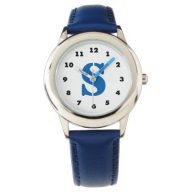 Boys watch | personalized letter S monogram
