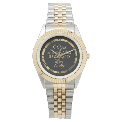 30th 35th 40th 45th Wedding Anniversary Husband Wristwatch