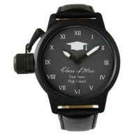 Custom graduation party watch for graduate student