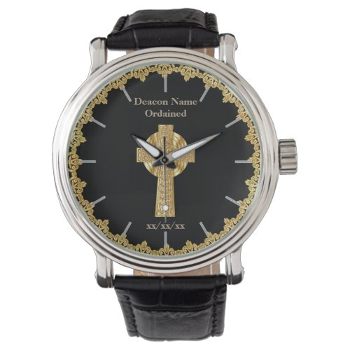 Deacon Ordained Ordination Gift Commemorative Wristwatch