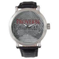 Christian Bible Verse Proverbs 3:5-6 Religious Wrist Watch