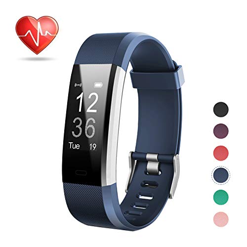 LETSCOM Fitness Tracker HR, Activity Tracker Watch with Heart Rate Monitor, Waterproof Smart Bracelet with Step Counter, Calorie Counter, Pedometer Watch for Kids Women and Men