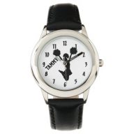 Girl's Cheerleader Silhouette Custom Watch