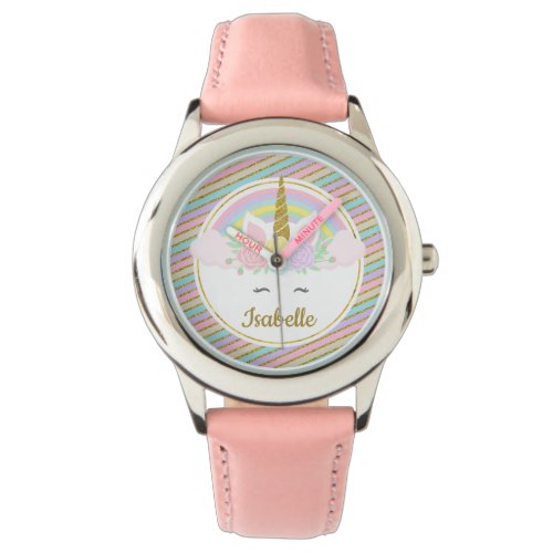 Personalized Kids Unicorn Watch