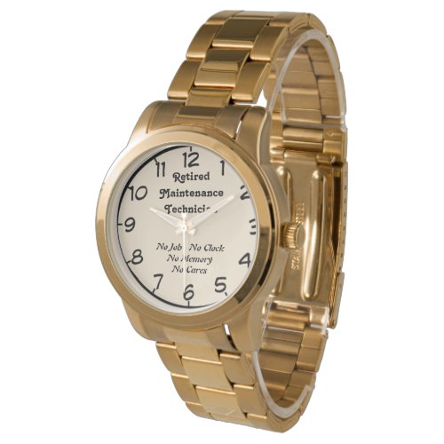 Retired Maintenance Technician Wristwatch