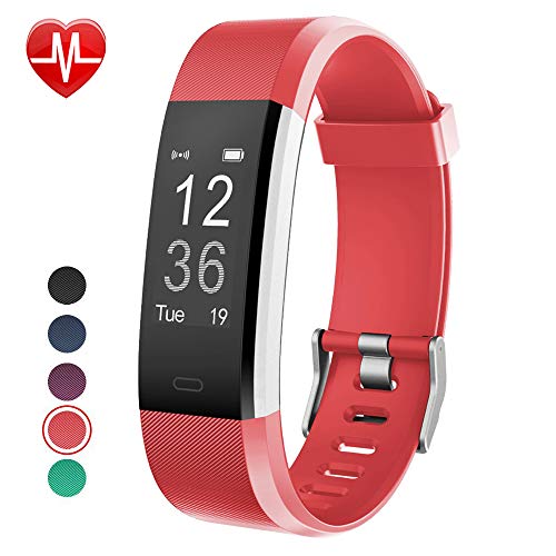 YAMAY Fitness Tracker, Fitness Watch Activity Tracker with Heart Rate Monitor, Sleep Monitor, Step Counter, Calories, 14 Sports Tracker, IP67 Waterproof, Slim Pedometer Watch for Men, Women and Kids