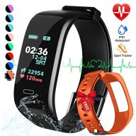 Fitness Tracker, Color Screen Activity Tracker Watch with Blood Pressure Blood Oxygen, IP67 Waterproof Smart Band with Heart Rate Sleep Monitor Calorie Counter Pedometer for Men,Women and Kids